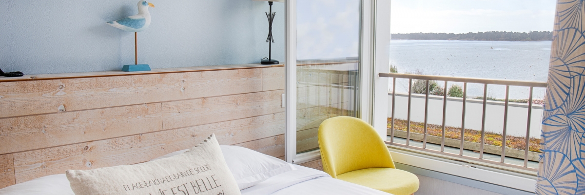 Bedrooms with a sea view 